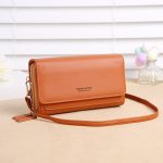 Wholesale Solid Color Touch Screen Mobile Phone Bag Crossbody Bag Purse - Image 10
