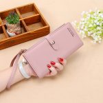 Women Solid Color Clutch Bags Large Capacity Purse - Image 8