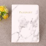 Wholesale Fashion Passport Cover PU Marble Style Travel ID Credit Card Passport Holder Purse Bag - Image 12