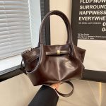 Wholesale Women Fashion Casual Solid Color Large Capacity Basket Handbag - Image 11