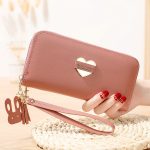Wholesale Women Fashion Heart Long Section Multifunctional Buckle Long Coin Purse - Image 19