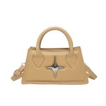 Wholesale Women Fashion Casual Simple Solid Color Cross Buckle Handbag - Image 11