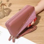 Women'S Fashion Thin Shiny Zipper Long Purses - Image 11