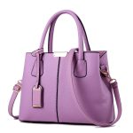 Women Simple Fashion Solid Color Pu Handbag - Image 8