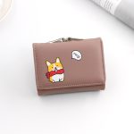 Women Short Cartoon Puppy Coin Tri-Fold Wallet - Image 10