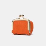 Women Fashion Casual Solid Color Genuine Leather Mini Coin Wallet - Image 4