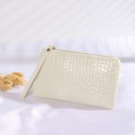 Women Fashion Solid Color Crocodile Pattern Coin Wallet - Image 10
