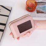 Women Fashion Multi-Card Double-Layer Zipper Transparent Window Large Capacity Wallet - Image 11