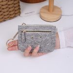Women Fashion Solid Color Mini Card Holder Wallet - Image 11
