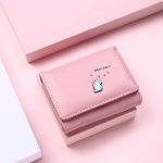 Women Basic Cute Dinosaur Pattern Folding Buckle Design PU Wallet - Image 10