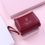 Women Basic Zipper Buckle Folding Design PU Wallet - Image 10