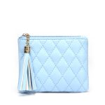 Women'S Fashion Diamond Embroidered Pu Leather Short Tassel Wallet - Image 17