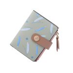 Women'S Fashion Leaf Floral Pattern Buckle Zipper Wallet - Image 17