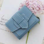 Women Fashion Solid Color Tri-Fold Compact Wallet - Image 17