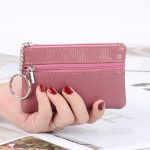 Women Fashion Solid Color Zipper Compact Wallet - Image 18