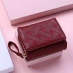 Women Fashion Embroidered Heart Tri-Fold Zipper Wallet - Image 19