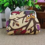 Women Fashion Vintage Canvas Owl Picture Compact Wallet - Image 16