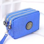 Women Fashion Casual Solid Color Zipper Nylon Wallets - Image 11