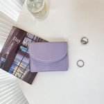 Women Simple Solid Color Flap PU Mini Wallet - Image 11