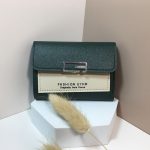 Women Minimalist Trifold Flap Mini Wallet Card - Image 11