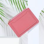 Women Fashion Simple Solid Color PU Zipper Wallet - Image 11