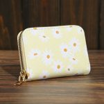 Wholesale Women Simple And Fashionable Daisy Printed Zipper Multi-Card Slot Wallet - Image 11