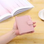Wholesale Women Simple Solid Color Square PU Wallet - Image 11