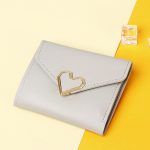 Women Fashion Heart Shape Flap Square Mini Wallet - Image 11