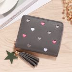 Wholesale Women Fashion Casual Heart Pattern PU Zipper Wallets - Image 11
