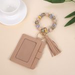 Wholesale Fashion Printed Silicone Bead Tassels Bracelet Pu Leather Wallet - Image 10