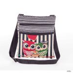 Wholesale Women'S Ethnic Double Zip Owl Print Shopping Bag - Image 18