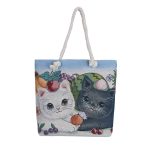 Wholesale Fashion Cartoon Jacquard Canvas Tote Bag - Image 10