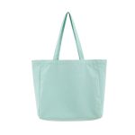 Wholesale Solid Color Large Capacity Zipper Canvas Tote Bag - Image 10