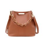Wholesale Women Fashion Chain Decorative Solid Color Large Capacity Bucket Crossbody Bag - Image 11