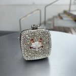 Wholesale Mini Square Acrylic Round Fashion Crossbody Rhinestone Bag - Image 10