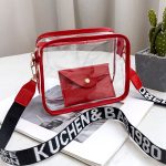 Wholesale Women Fashion Casual Solid Color Transparent Crossbody Bag - Image 9