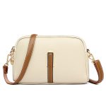 Vintage Women Double Zipper Crossbody Bag - Image 11