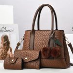 Wholesale Women Fashion Casual Large Capacity Stone Pattern Handbag Three-Piece Set - Image 10