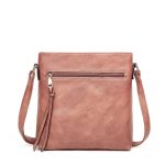 Wholesale Women Autumn Retro Tassel Double Zipper Bag - Image 7