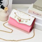 Wholesale Stylish Sequin Square Chain Trim Crossbody Bag - Image 11