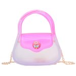 Wholesale Women Fashion Creative Macaron Transparent Chain Mini Crossbody Jelly Bag - Image 11