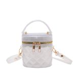 Wholesale Women Fashion Mini Cylinder Jelly Color Zipper Crossbody Bag - Image 11