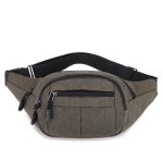 Unisex Casual Multi Pocket Design Solid Color Large Capacity Waist Chest Bag - Image 11