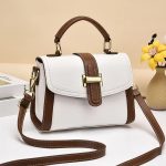 Wholesale Women Casual Retro Simple Color Block Handbag - Image 7