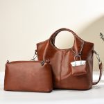 Wholesale Women Fashion Casual Solid Color Cowhide Pattern Large Capacity Handbag - Image 7