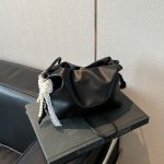 Wholesale Women Fashion Casual Solid Color Lace Pearl Pendant Shoulder Bag - Image 7