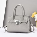 Wholesale Women Fashion Casual Solid Color Litchi Pattern Handbag - Image 8