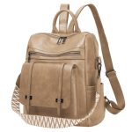 Wholesale Vintage Women Pu Soft Leather Dual-Use Backpack - Image 12