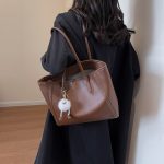 Wholesale Women Casual Solid Color Simple Large Capacity Tote Bag - Image 8