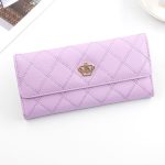 Wholesale Women Casual Stitching Clamshell Design Solid Color Purse - Image 11